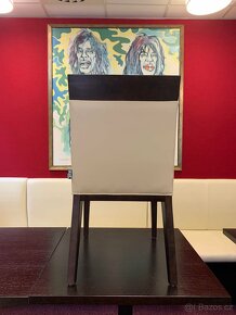 KTC Interier USA  kožená béžová židle - 4