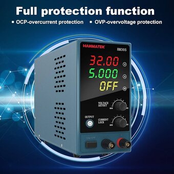 HANMATEK Nastavitelný stejnosměrný napájecí zdroj - 4