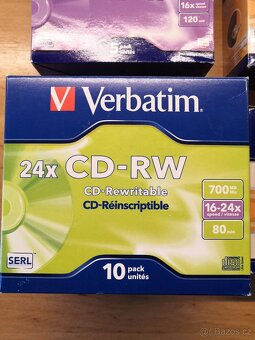 Nová prázdná CD-RW a DVD-R a DVD+R - 4