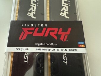 Kingston FURY Beast/ DDR5/ 64GB/ 6000MHz/ CL30/ 2x32GB - 4