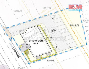 Prodej pozemku k výstavbě bytové domu, 1120 m², Rakovník - 4