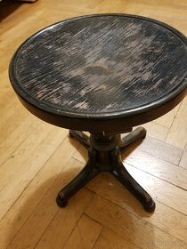 Starožitná točíčí židle k pianu THONET č.1 - 4