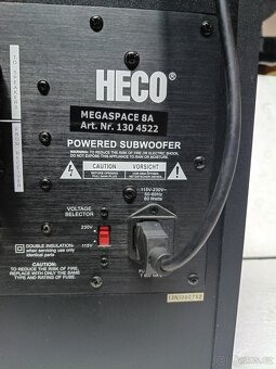 Aktivní subwoofer Heco Megaspace 8A - 4