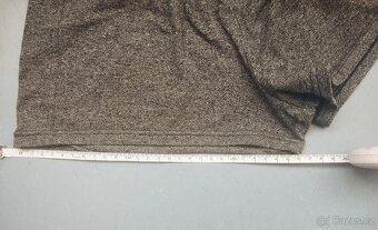 Tmavošedé melírované šortky - 4