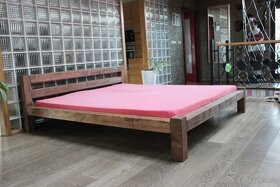 NOVÁ, zvýšený SED trámová postel 180 x 200 roš - 4