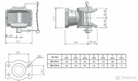 Přírubový závěs V.Orlandi 10t - 4