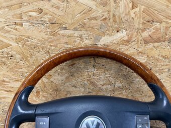 KOMPLETNÍ DŘEVĚNÝ VOLANT S AIRBAGEM VW PHAETON - 4