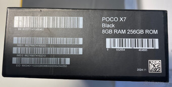 Rozbalený XIAOMI POCO X7 256GB / 8GB černý vč. ochr. sklíčka - 4