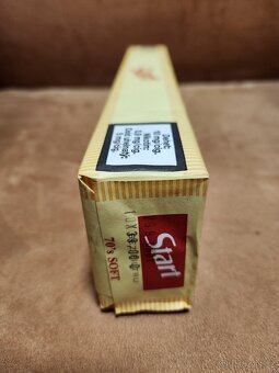 Retro kartón cigaret ŽLUTÉ START, 10 ks - 4