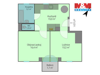 Prodej bytu 2+1, 53 m², Bílovice nad Svitavou, ul. Lesní - 4