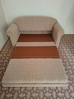 Sedačka pro dva, rozložitelná na gauč - 4