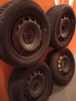 Prodám plechové disky s pneumatikama - 4