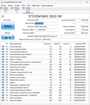 ST3320418AS, 7.200 RPM, SATA II 300, 16 MB cache. - 4
