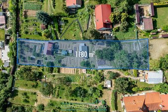 Prodej zahrady se zděnou chatkou, výměra 1118m2, výhled na L - 4