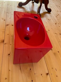 Designové umyvadlo červené - dovoz Itálie /malé/ - 4