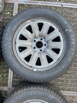Plechové disky 5x100 R15 zimní pneu - 4