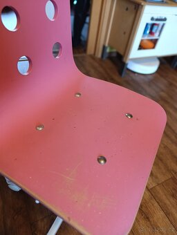 IKEA dětská otočná židle z překližky – pevná, nastavitelná - 4