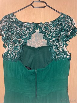 Zelené dlouhé plesové šaty - 4