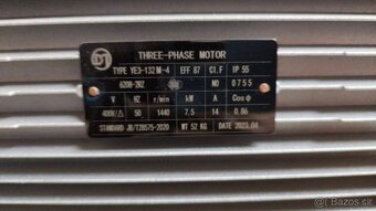 Elektromotor 7,5 kW s čerpadlem pro tlakovou myčku - 4