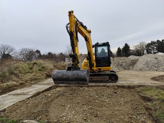 Bagr JCB 8085. Klima, 2x lyžica, kosačka. - 4