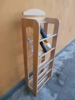 Vinotéka, dřevěný stojan na láhve s vínem za 500 kč - 4