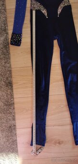 Sametový gymnastický overal 134 - 4