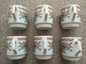 Nová sada retro hrnků Porcelánka Dubí Czechoslovakia - 6 ks - 4