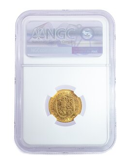 Svatováclavský dukát 1928, certifikace NGC MS 65 - 4