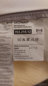 Dětská postýlka IKEA SUNDVIK bílá 60x120cm - 4