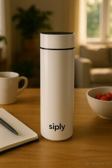 Chytrá Termoska Siply – Digitální teploměr, 0.4l, Nerez - 4