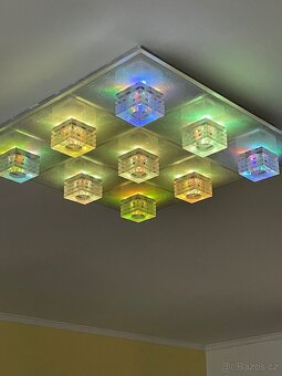 Světlo stropní designové, 60x60cm, perfektní stav - 4