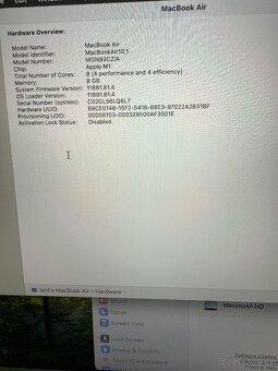 MacBook Air M1 13” 256GB SSD / 8GB RAM - 4
