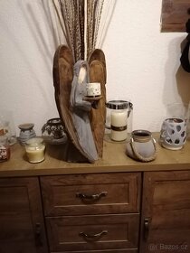 Dekorace svícen anděl motorovou pilou - 4