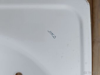 Zánovní plechová smaltovaná vana 120x70 Jika - 4
