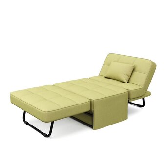 Rozkládací křeslo MATT světle zelená - 4