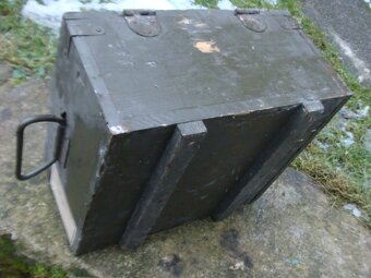 Armádní muniční dřevěná bedna - 3 ks - 4