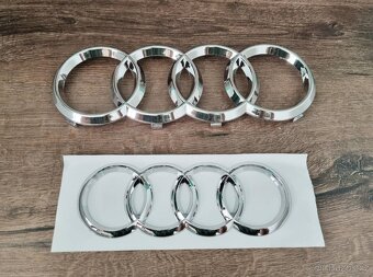 AUDI chromove znaky loga AUDI kruhy - 4