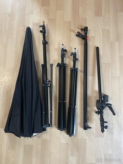 Studiový set – Godox MS300 + odpalovač, stojan, deštník, ref - 4