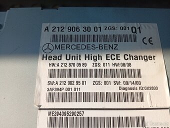 MERCEDES BENZ E W212, COUPE C207 RÁDIO A DISPLEY ORIG. - 4