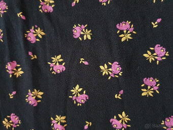 Bodyflirt černé kytičkové šaty, vel. 36 / 38 - 4