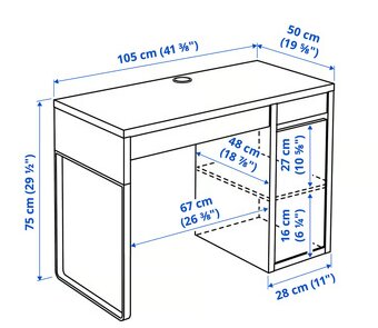 predam stol IKEA MICKE - 4