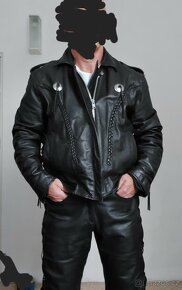 Kožená bunda a kalhoty na chopper - 4