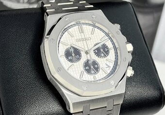 Seiko Mod Royal Oak chronograf - 4