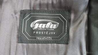 Pánská delší kožená bunda-sleva - 4