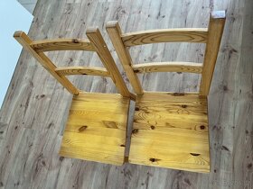 2ks židle dřevěné - 4