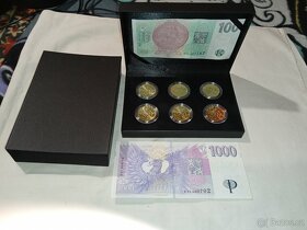 Bankovky 1000, 100 a 6 ks 20 korun - každá jiná - 30 výročí - 4