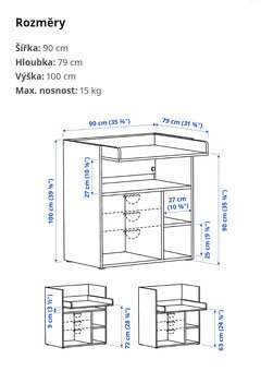 Prebalovaci pult Ikea Smastad - 4