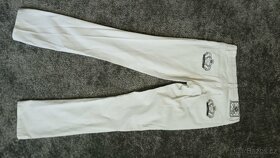 krásné bílé úzké skinny rifle zn. C&A vel. 158 - 4