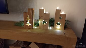 Vánoční svícen, stromeček, hvězda - 4