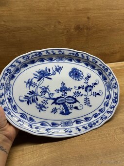 TALÍŘ CIBULÁK OVÁLNÝ 34 CM ORIGINÁLNÍ ČESKÝ PORCELÁN DUBÍ - 4